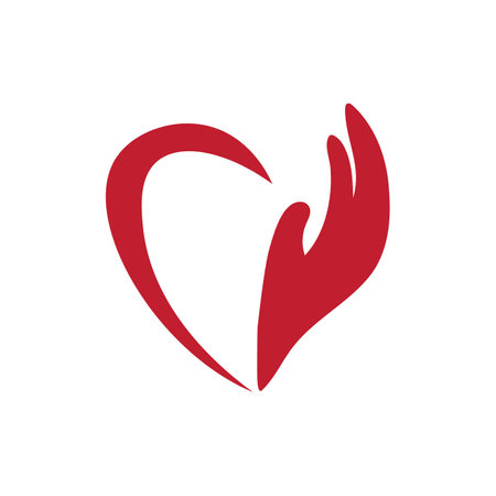 hand care illustration logo vectorのイラスト素材