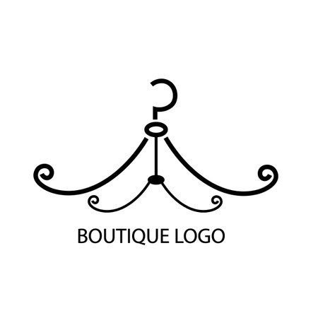 hanger for boutique logo vectorのイラスト素材