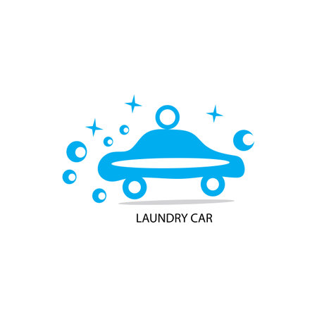 laundry icon logo vector designのイラスト素材