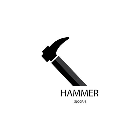hammer icon logo vector designのイラスト素材