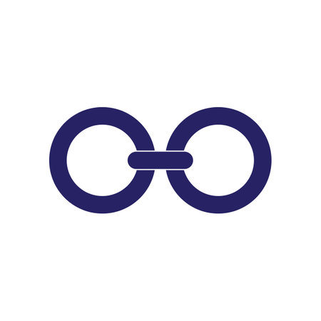 chain icon logo vectorのイラスト素材
