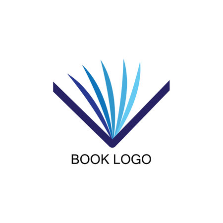 book icon logo vectorのイラスト素材