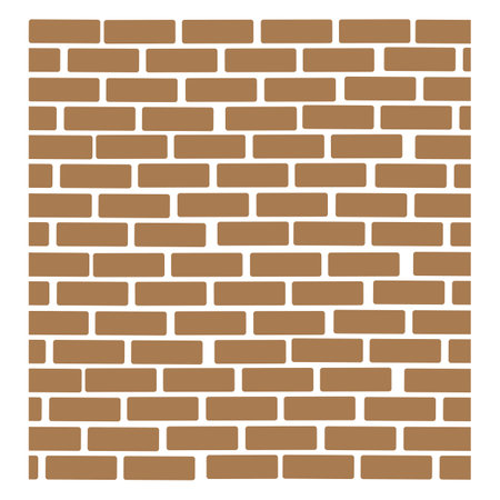 brick wall icon logo vectorのイラスト素材