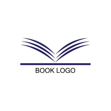 book icon logo vectorのイラスト素材