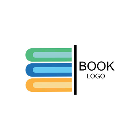 book icon logo vectorのイラスト素材