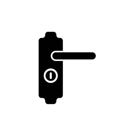 door handle icon logo vectorのイラスト素材