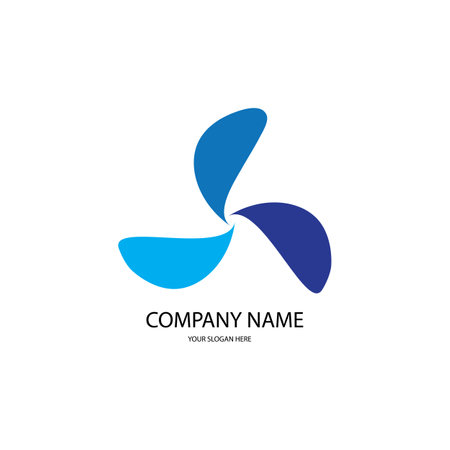 fan icon logo vectorのイラスト素材