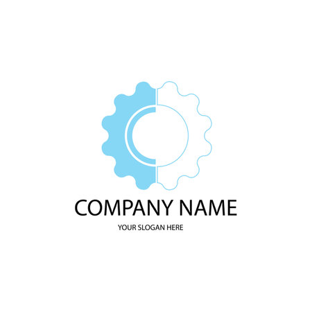 gear icon logo vectorのイラスト素材