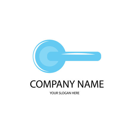 door handle icon logo vectorのイラスト素材