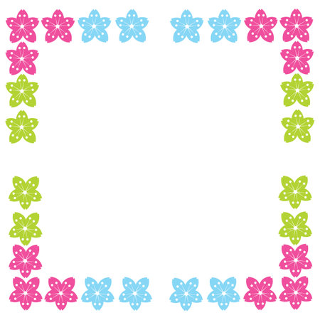 sakura flower icon logo vectorのイラスト素材