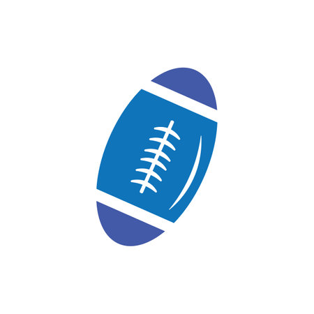 rugby ball icon logo vectorのイラスト素材