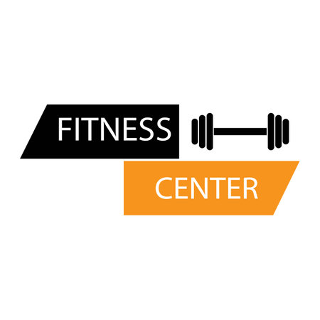 fitness icon logo vector designのイラスト素材