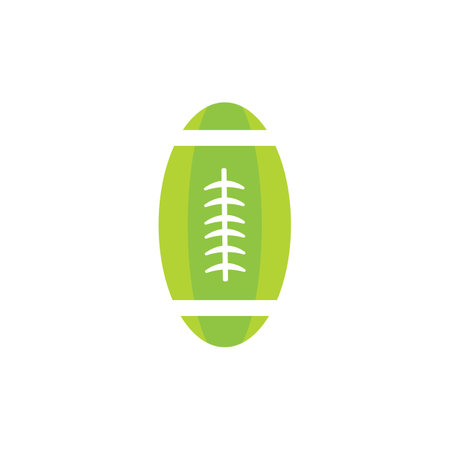 rugby ball icon logo vectorのイラスト素材
