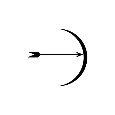 archery icon logo vector designのイラスト素材