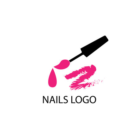 nail studio icon logo vectorのイラスト素材