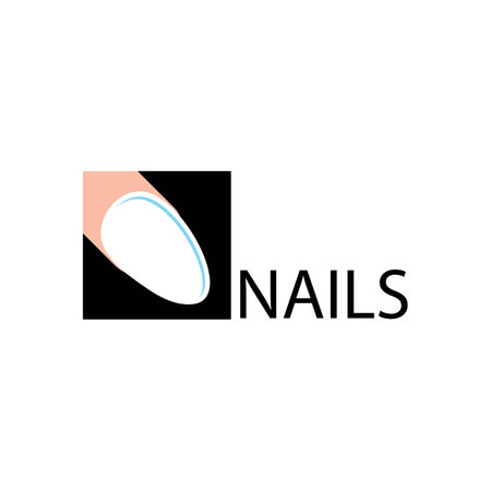 nail studio icon logo vectorのイラスト素材