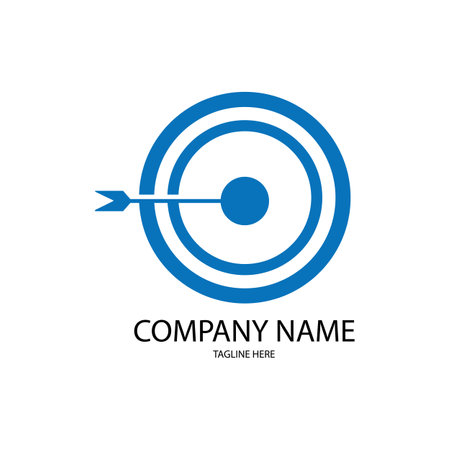 archery icon logo vector designのイラスト素材