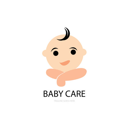 baby icon logo vectorのイラスト素材