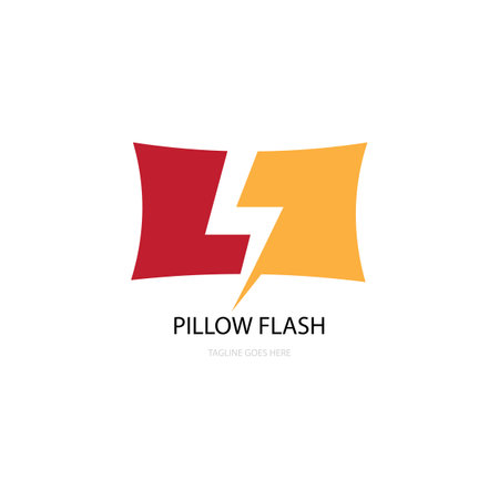 pillow and power logo vectorのイラスト素材