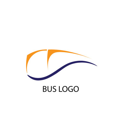 bus icon logo vector designのイラスト素材