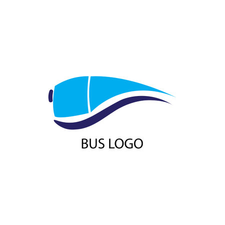 bus icon logo vector designのイラスト素材