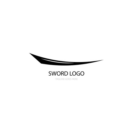 sword icon logo vectorのイラスト素材