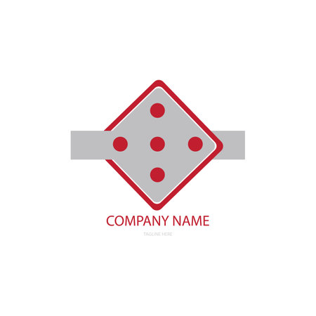 dice icon logo vectorのイラスト素材