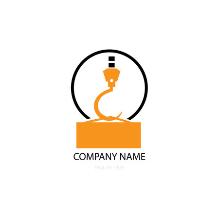 crane icon logo vectorのイラスト素材