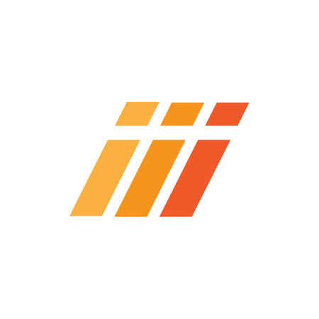 letter iii icon logo vectorのイラスト素材