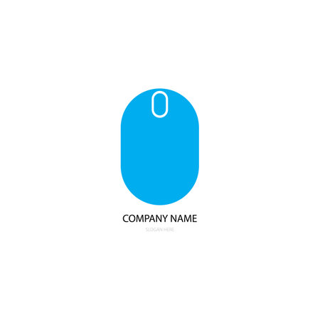 computer mouse ico logo vectorのイラスト素材