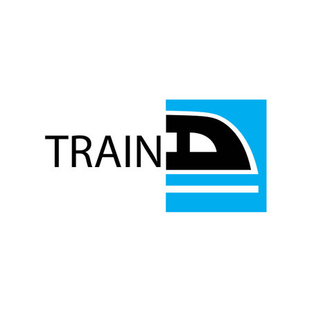 train icon logo vectorのイラスト素材