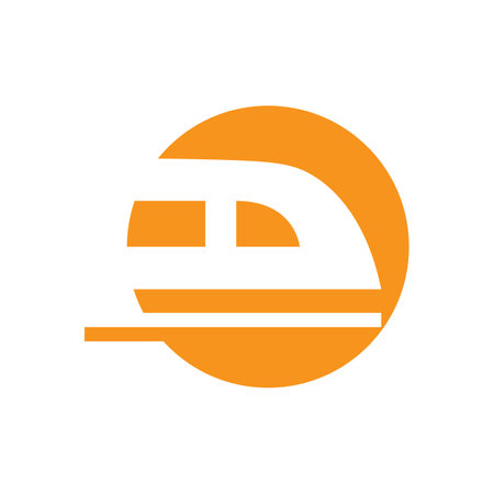 train icon logo vectorのイラスト素材