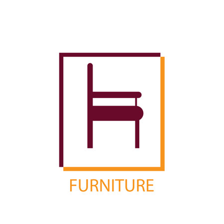 furniture icon logo vectorのイラスト素材