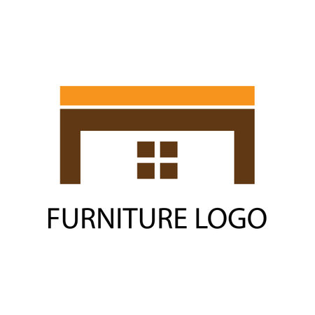 furniture icon logo vectorのイラスト素材