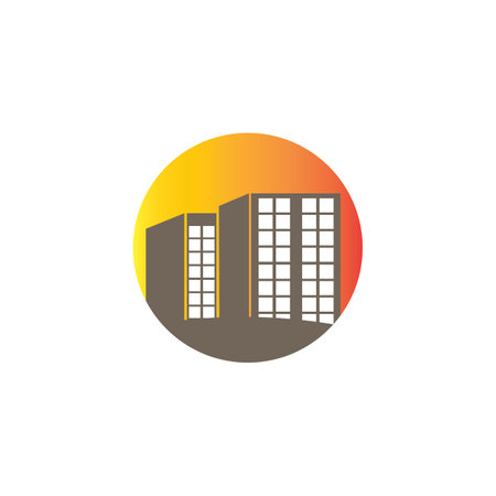building icon logo vectorのイラスト素材