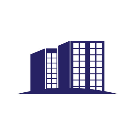 building icon logo vectorのイラスト素材