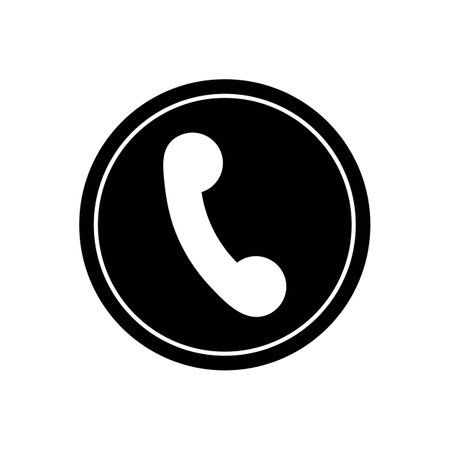 telephone icon logo vectorのイラスト素材