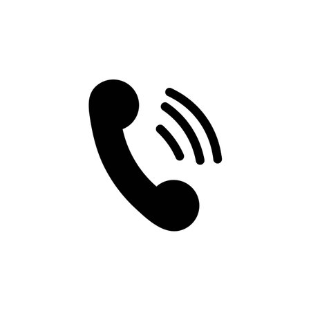telephone icon logo vectorのイラスト素材