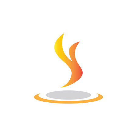 candle icon logo vectorのイラスト素材
