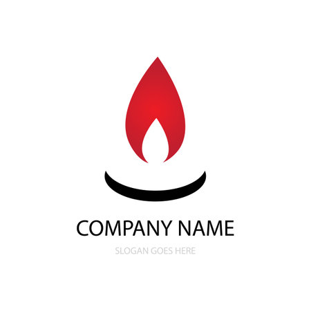 candle icon logo vectorのイラスト素材