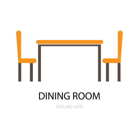 dining room icon logo vectorのイラスト素材