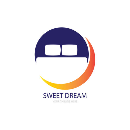 bed room logo vectorのイラスト素材