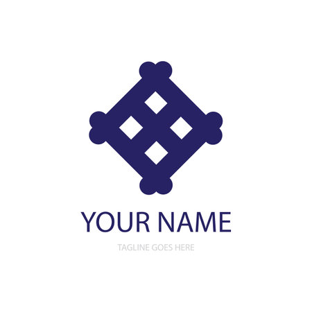 fence icon logo vectorのイラスト素材