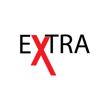 letter extra icon logo vectorのイラスト素材