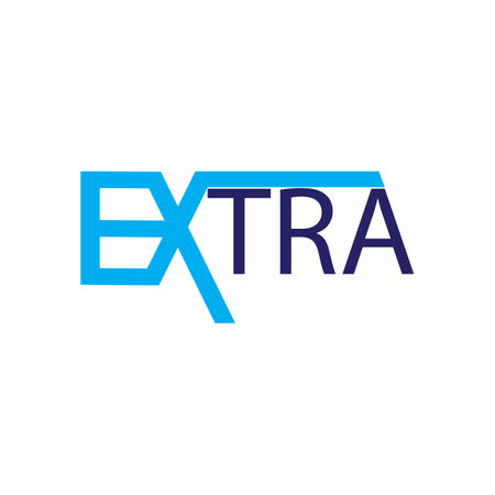 letter extra icon logo vectorのイラスト素材