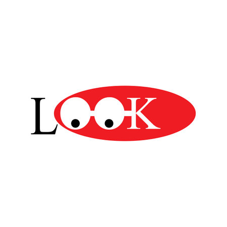 look icon logo vectorのイラスト素材