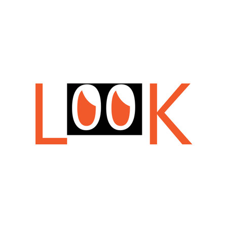 look icon logo vectorのイラスト素材