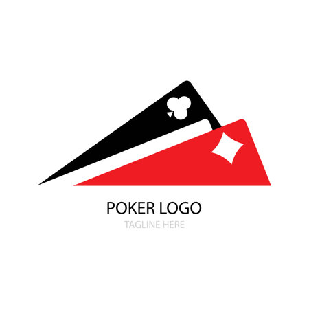 poker icon logo vector designのイラスト素材
