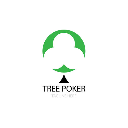 poker icon logo vector designのイラスト素材