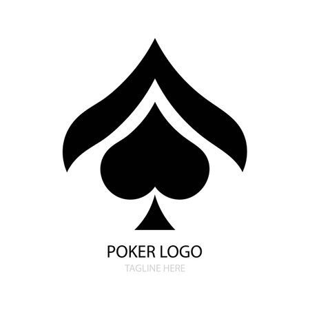 poker icon logo vector designのイラスト素材